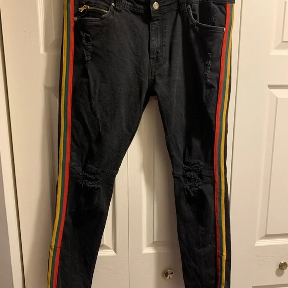 Elite Premium Jeans Used Mens Elite Premium Black Denim Jean